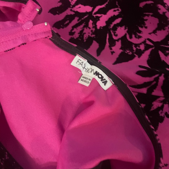 Hot pink dark Pink and black Palm Springs Dress BARBIE look 1x - Picture 11 of 15